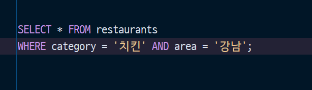 SQL 기본 쿼리